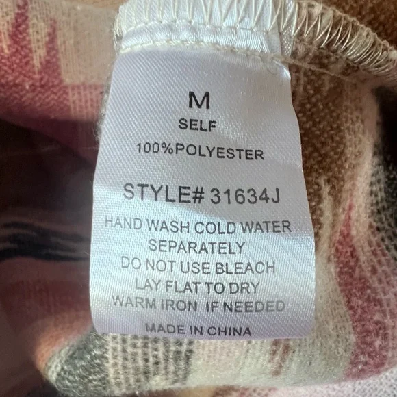 Pink Navajo Pattern Shacket - Picture 2 of 5